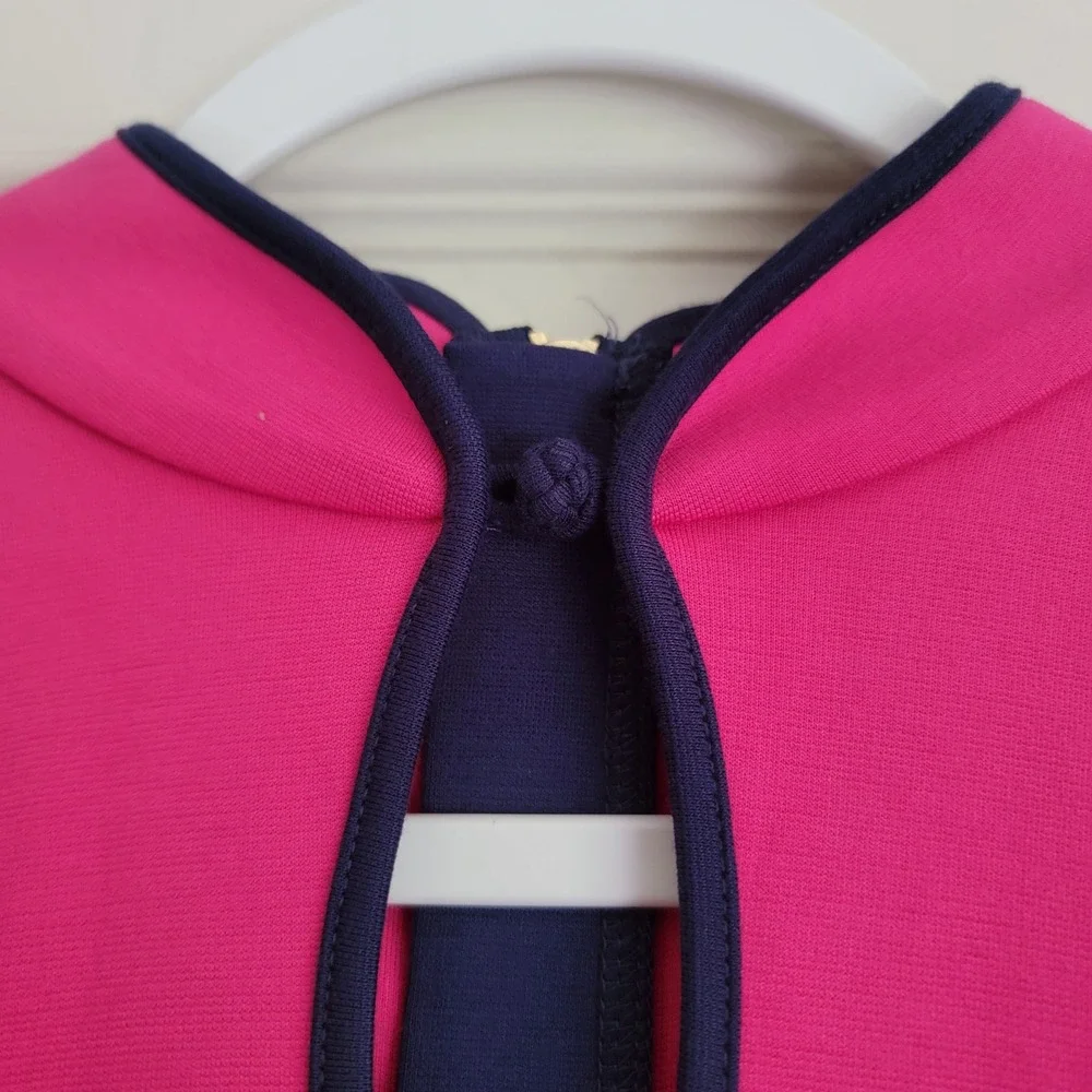 Lilly Pulitzer Colorblock Collared‎ Halter Neck Tiered Shift Marci Dress Small